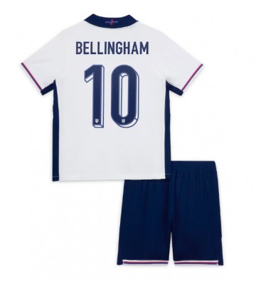 Inglaterra Jude Bellingham #10 Primera Equipación Niños Eurocopa 2024 Manga Corta (+ Pantalones cortos)